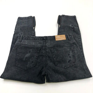 One Teaspoon Trashed Free Birds 28 (Fit 33W 26.5L) Mid Rise Distressed Jean